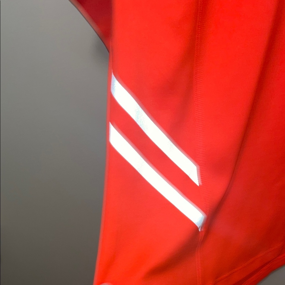 Fila Bright Red Quarter-Zip Top with White Stripes - Picture 3 of 5